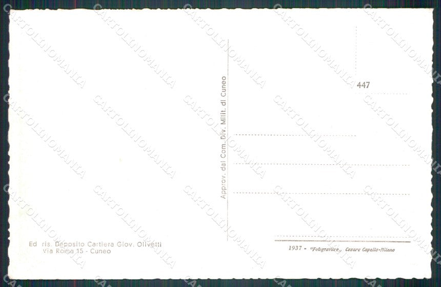 Cuneo Melle PIEGA cartolina MT5792 – retro
