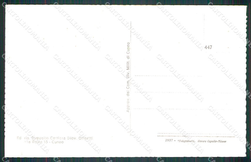 Cuneo Melle Panorama cartolina MT5793 – retro
