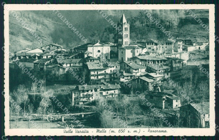 Cuneo Melle Panorama cartolina MT5794 – fronte