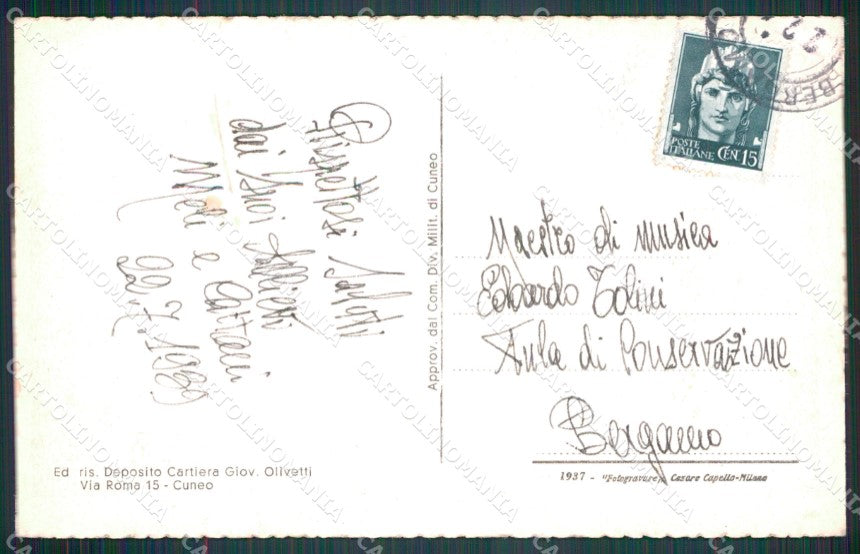Cuneo Melle Valle Varaita cartolina MT5796 – retro