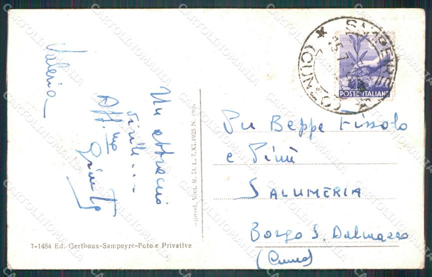 Cuneo Sampeyre Panorama cartolina MT5804 – retro