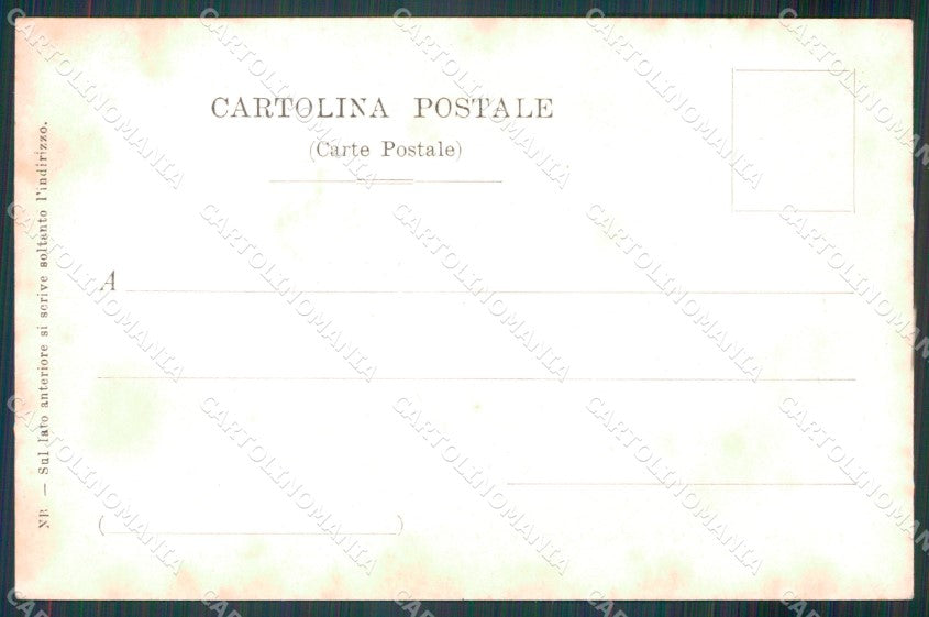 Cuneo Sampeyre Feste Abbadia cacciata Saraceni TRACCE UMIDO cartolina MT5806 – retro