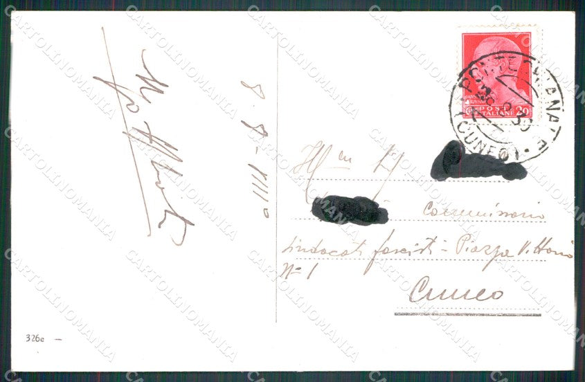 Cuneo Pontechianale Chianale Valle Varaita Monviso lago blu cartolina MT5813 – retro