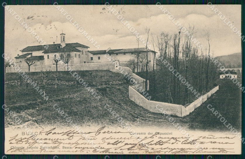 Cuneo Busca Convento Cappuccini SCOLLATA cartolina MT5826 – fronte