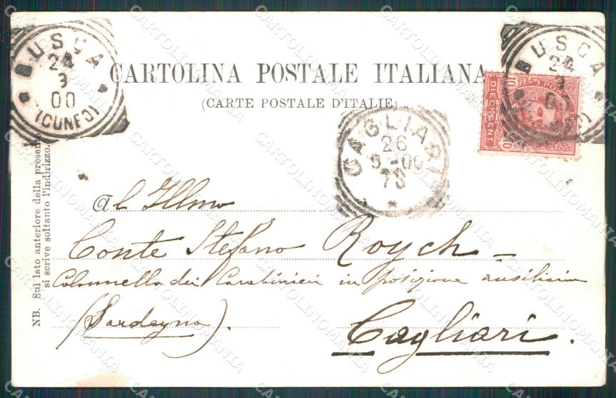 Cuneo Busca Roccolo STRAPPINO cartolina MT5827 – retro