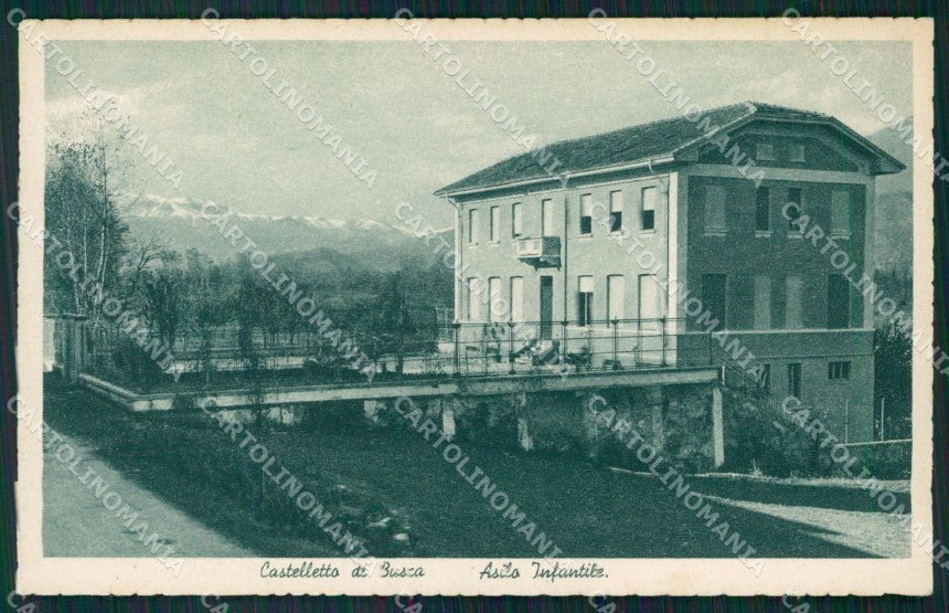 Cuneo Busca Castelletto Asilo cartolina MT5832 – fronte