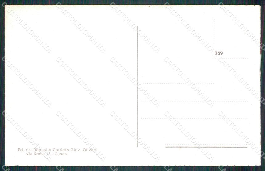 Cuneo Busca Castelletto Asilo cartolina MT5832 – retro