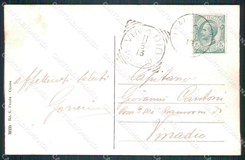 Cuneo Villar San Costanzo Valle Maira Fantocci cartolina MT5838 – retro