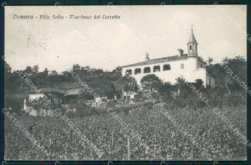 Cuneo Dronero Villa Sofia cartolina MT5841 – fronte