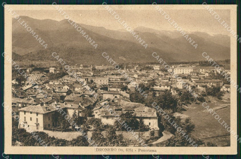 Cuneo Dronero Panorama cartolina MT5844 – fronte