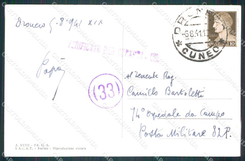 Cuneo Dronero Foto cartolina MT5845 – retro