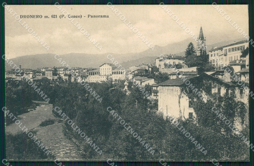 Cuneo Dronero Panorama cartolina MT5849 – fronte