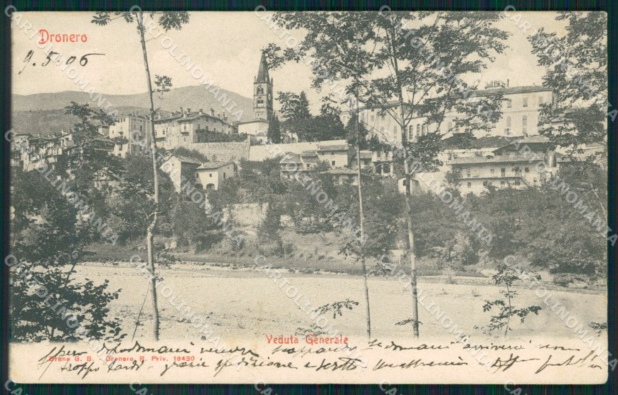 Cuneo Dronero Panorama cartolina MT5851 – fronte