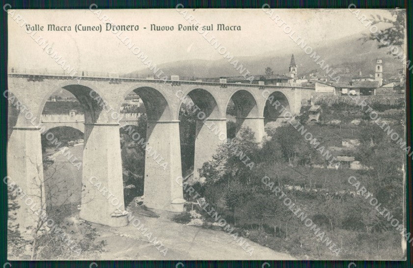 Cuneo Dronero Nuovo Ponte sul Maira cartolina MT5857 – fronte