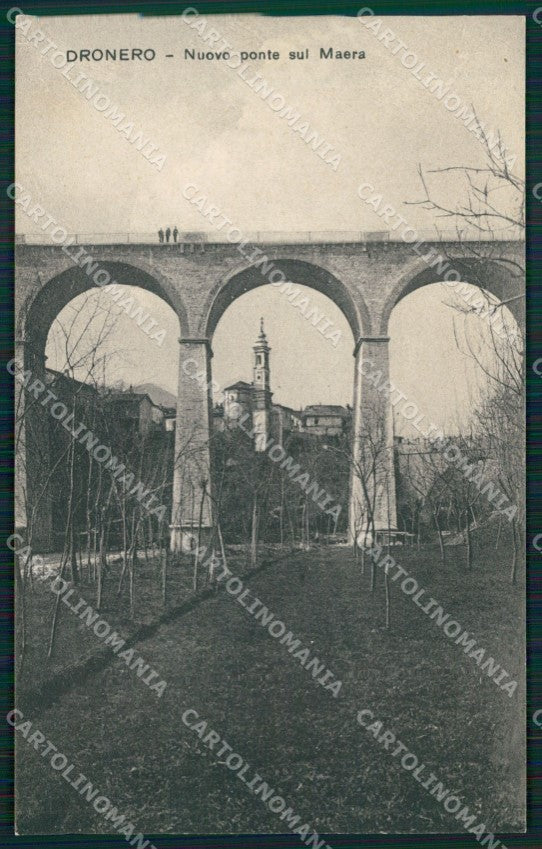 Cuneo Dronero Nuovo Ponte sul Maira cartolina MT5860 – fronte