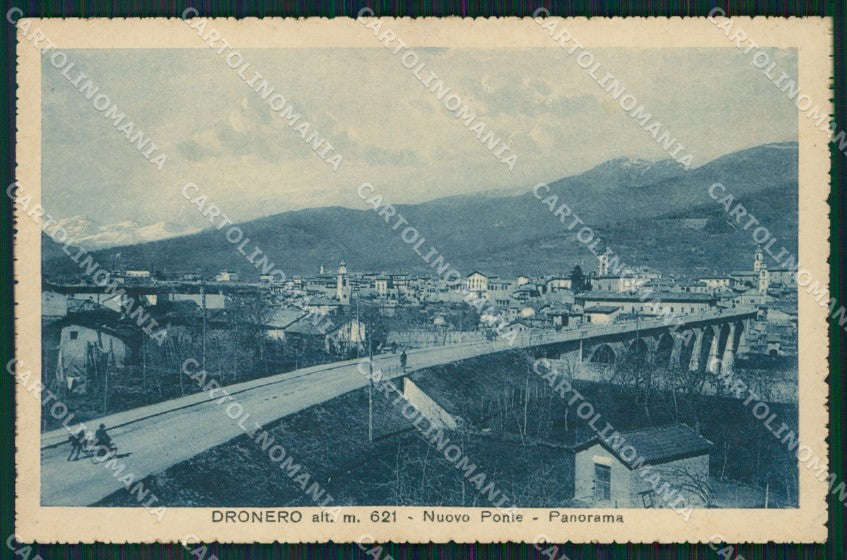 Cuneo Dronero Nuovo Ponte SCOLLATA cartolina MT5863 – fronte