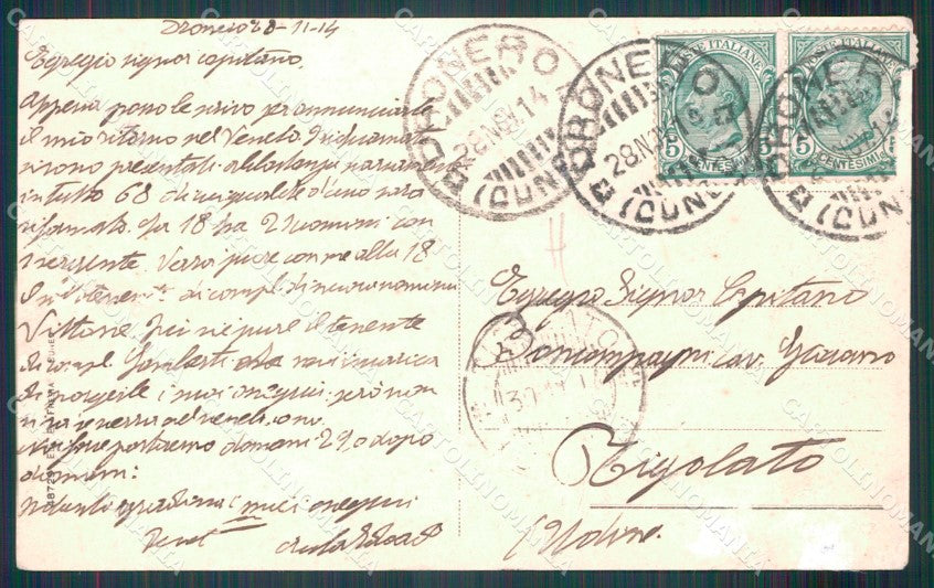 Cuneo Dronero ABRASA cartolina MT5866 – retro