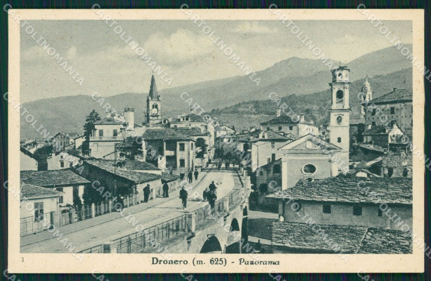 Cuneo Dronero Panorama cartolina MT5867 – fronte