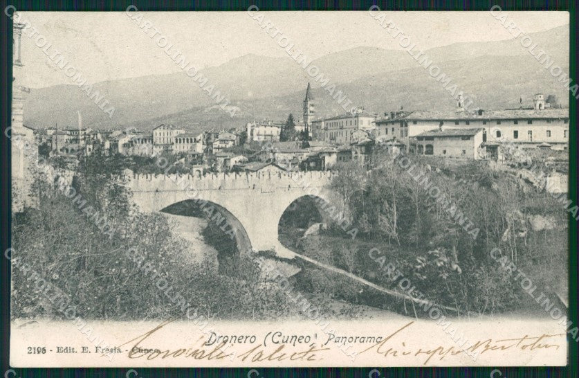 Cuneo Dronero Panorama cartolina MT5874 – fronte
