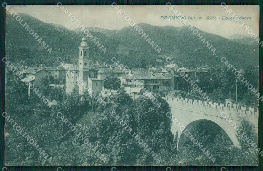 Cuneo Dronero Borgo Macra cartolina MT5878 – fronte