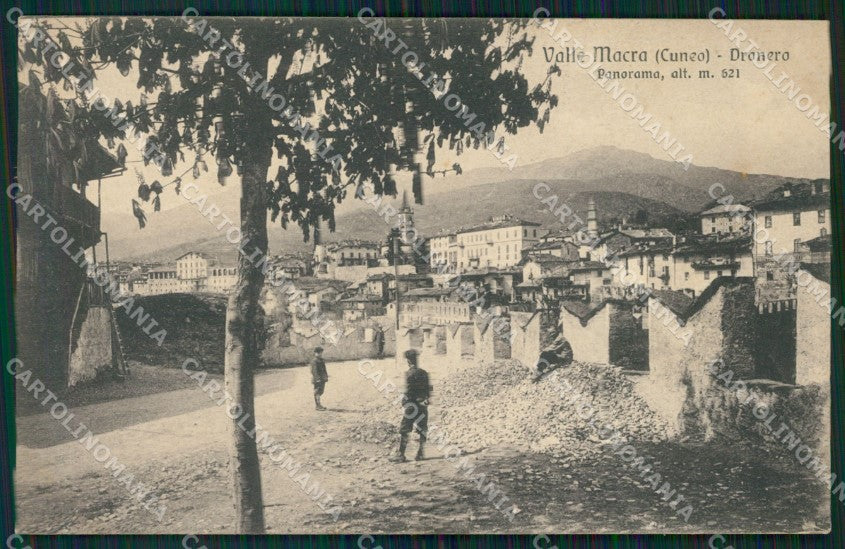 Cuneo Dronero Panorama cartolina MT5886 – fronte