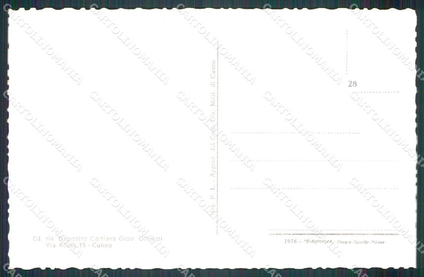 Cuneo Dronero Borgo Macra cartolina MT5888 – retro