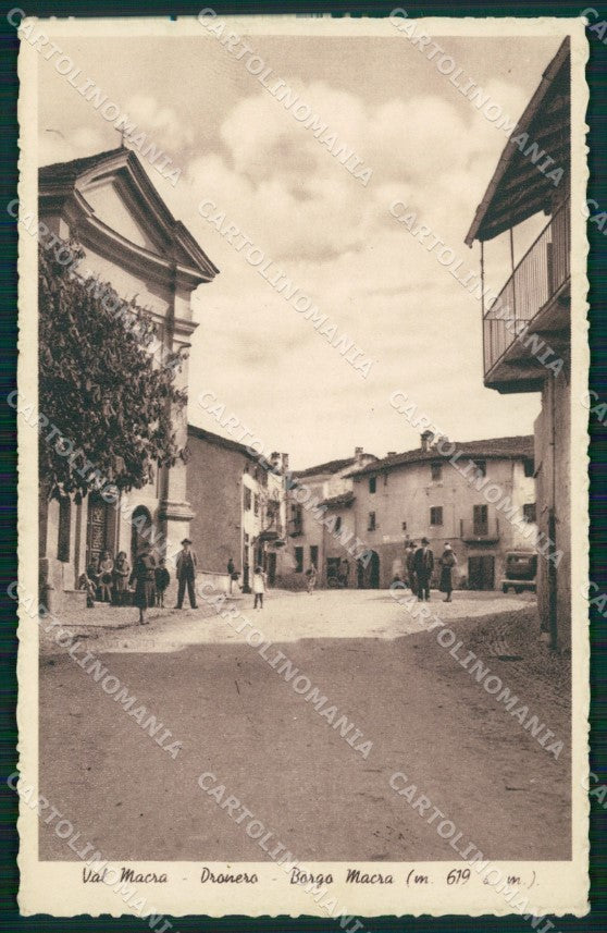 Cuneo Dronero Borgo Macra cartolina MT5890 – fronte