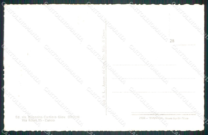 Cuneo Dronero Borgo Macra cartolina MT5890 – retro