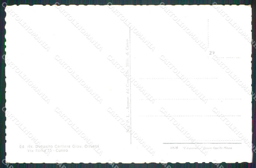 Cuneo Dronero Panorama cartolina MT5891 – retro