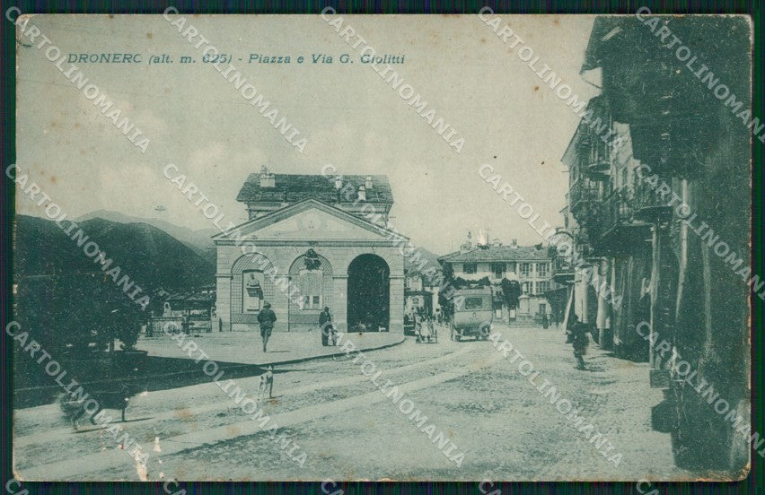 Cuneo Dronero Via Giolitti ABRASA cartolina MT5904 – fronte