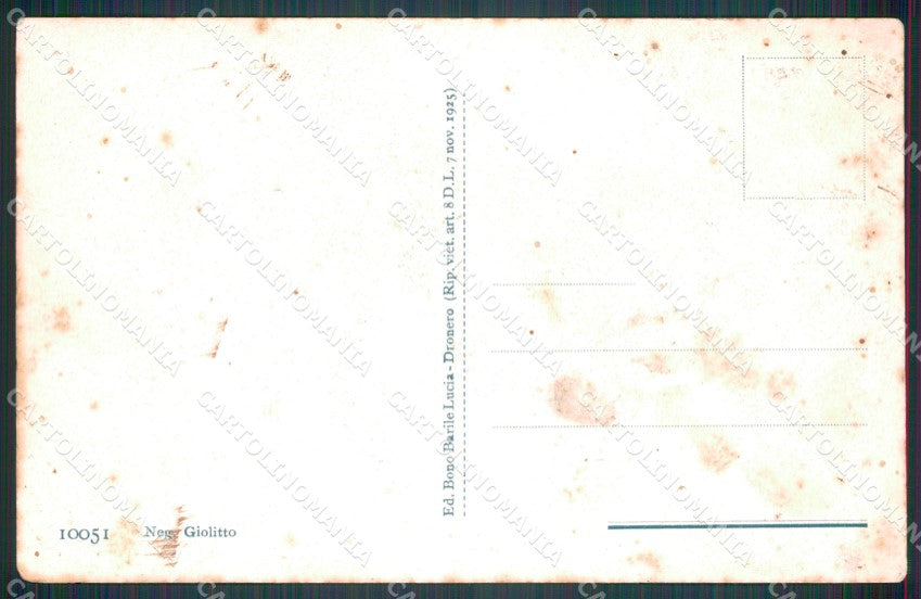 Cuneo Dronero Via Giolitti ABRASA cartolina MT5904 – retro
