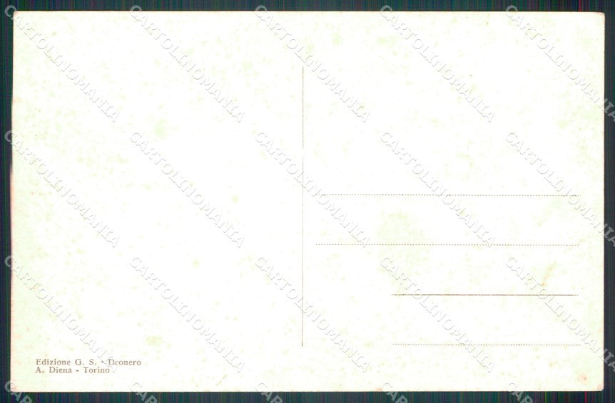 Cuneo Dronero Piazza Littorio Lapide Caduti Foto cartolina MT5905 – retro