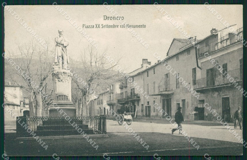 Cuneo Dronero Piazza XX Settembre cartolina MT5913 – fronte