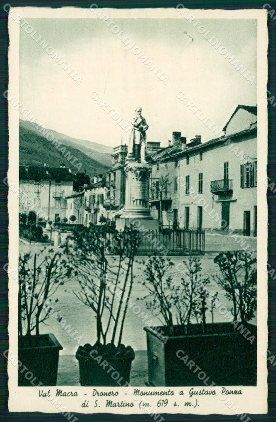 Cuneo Dronero Monumento Gustavo Ponza cartolina MT5916 – fronte