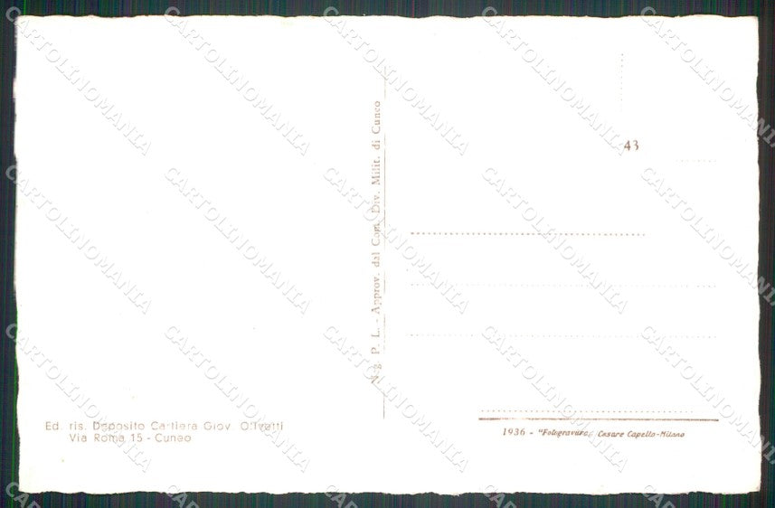 Cuneo Dronero Monumento Gustavo Ponza cartolina MT5916 – retro