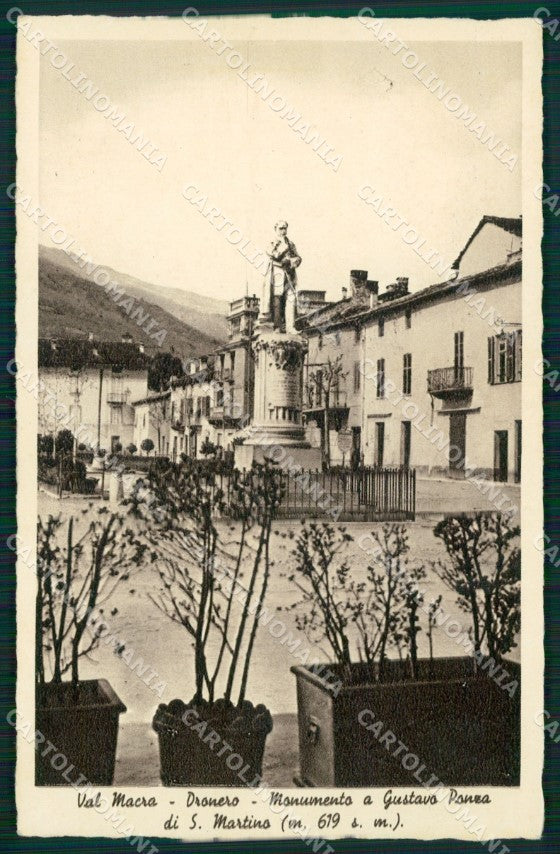 Cuneo Dronero Monumento Gustavo Ponza cartolina MT5917 – fronte