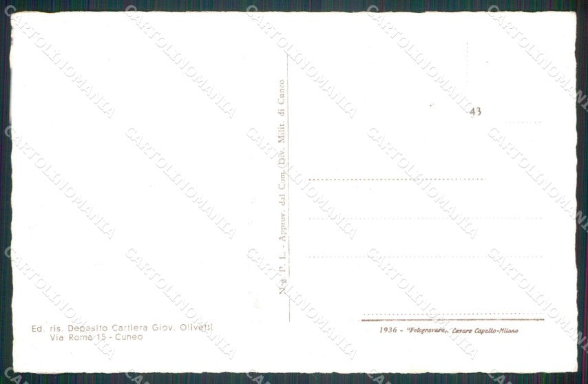 Cuneo Dronero Monumento Gustavo Ponza cartolina MT5917 – retro