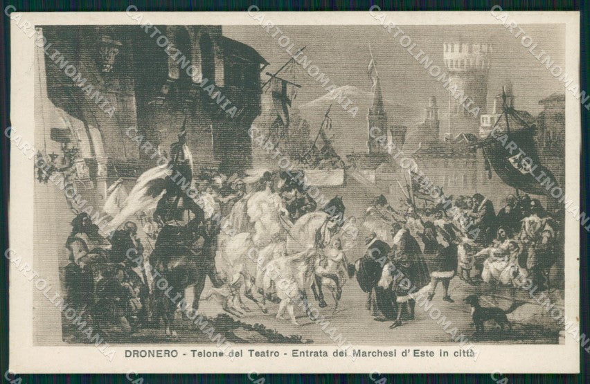 Cuneo Dronero Teatro cartolina MT5923 – fronte