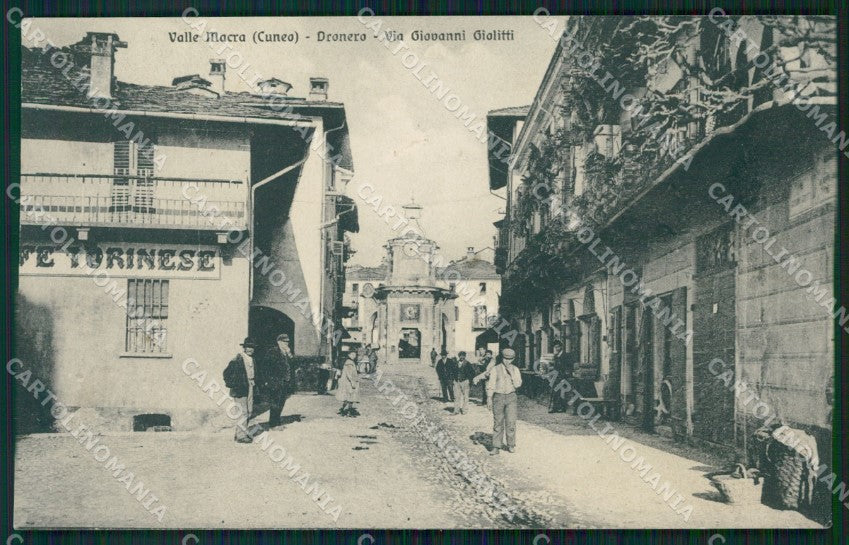 Cuneo Dronero Via Giolitti cartolina MT5929 – fronte