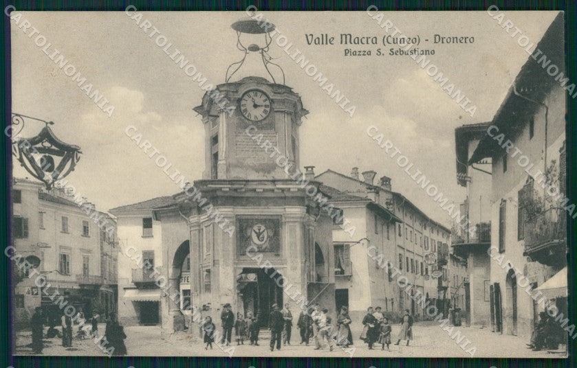 Cuneo Dronero Piazzetta San Sebastiano cartolina MT5935 – fronte
