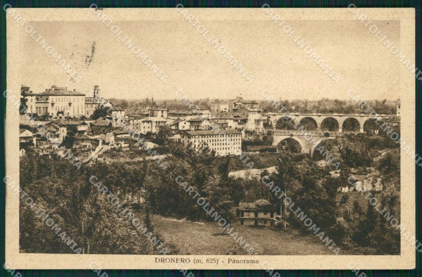 Cuneo Dronero Panorama cartolina MT5938 – fronte