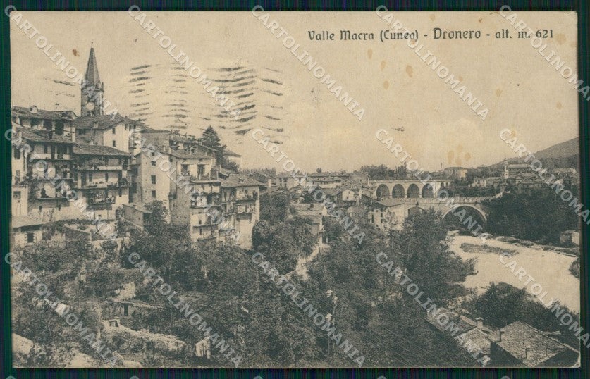 Cuneo Dronero Panorama cartolina MT5939 – fronte