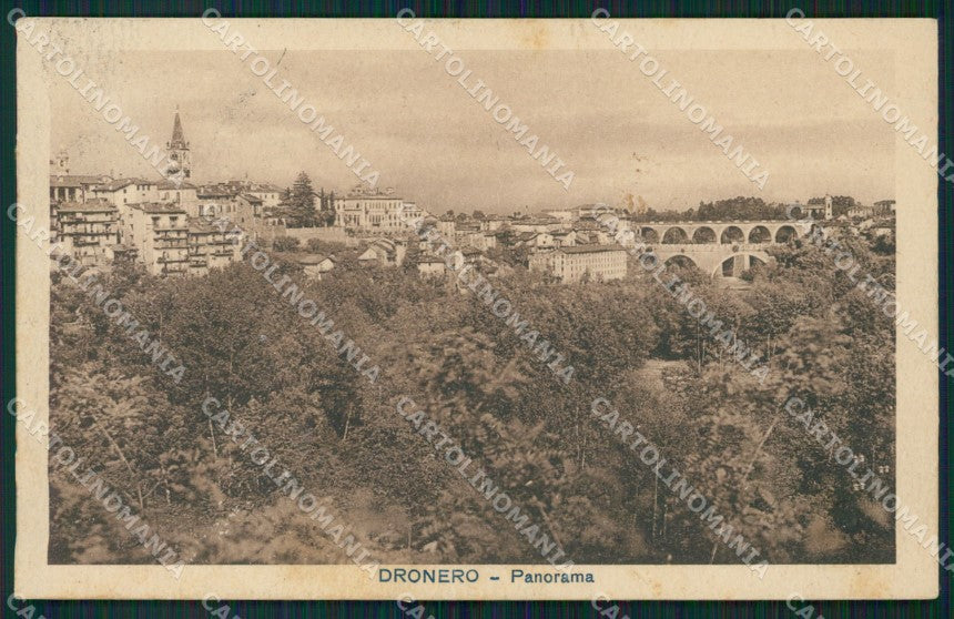 Cuneo Dronero Panorama cartolina MT5940 – fronte