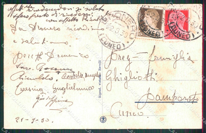 Cuneo Dronero Panorama cartolina MT5940 – retro