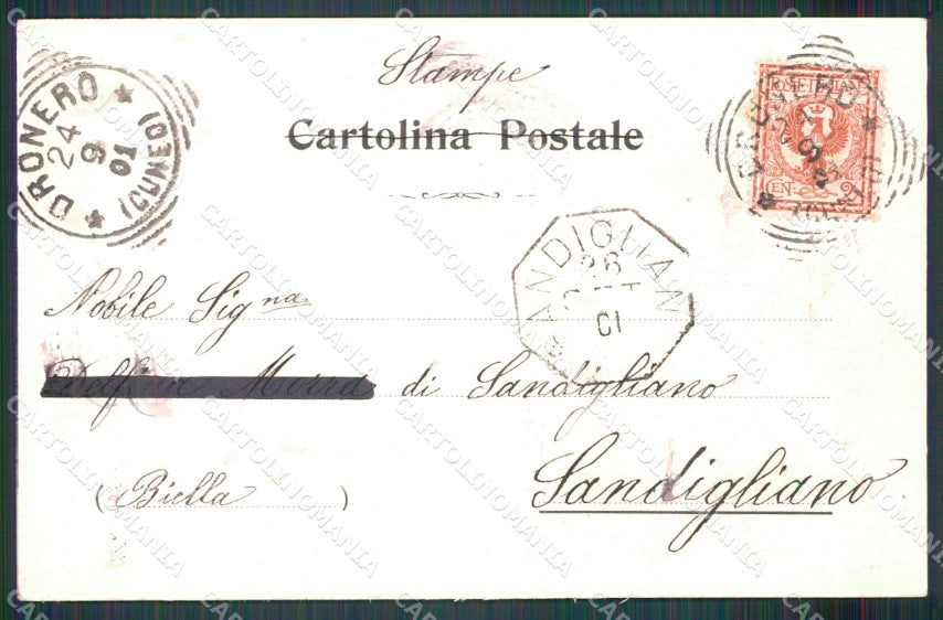 Cuneo Dronero Piazza Armi Caserma Alpini cartolina MT5943 – retro