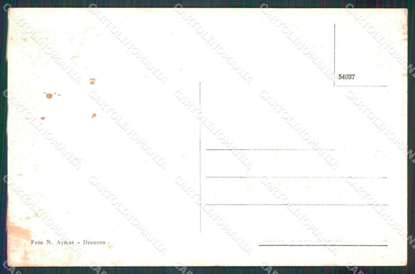 Cuneo Dronero Moschieres Valle Macra Maira cartolina MT5950 – retro