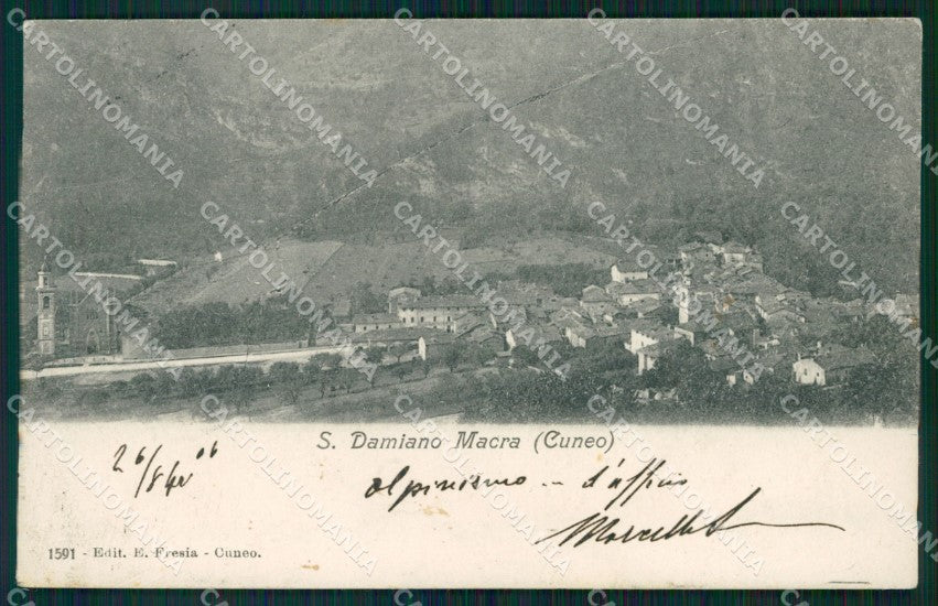 Cuneo San Damiano Macra Valle Macra Maira cartolina MT5959 – fronte