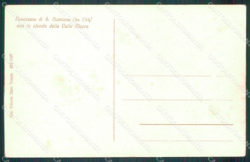 Cuneo San Damiano Macra Valle Macra Maira cartolina MT5960 – retro