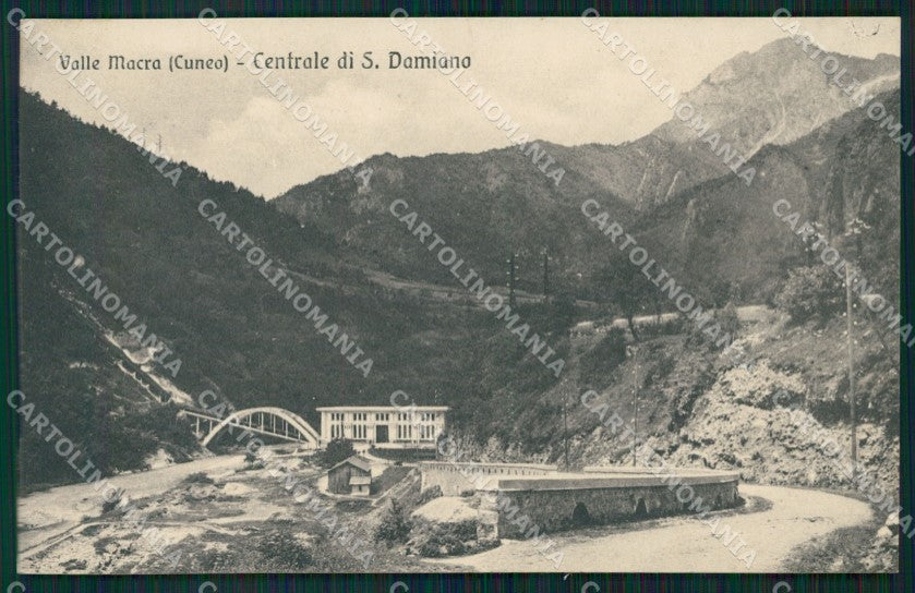 Cuneo San Damiano Centrale Idroelettrica Valle Macra Maira cartolina MT5968 – fronte