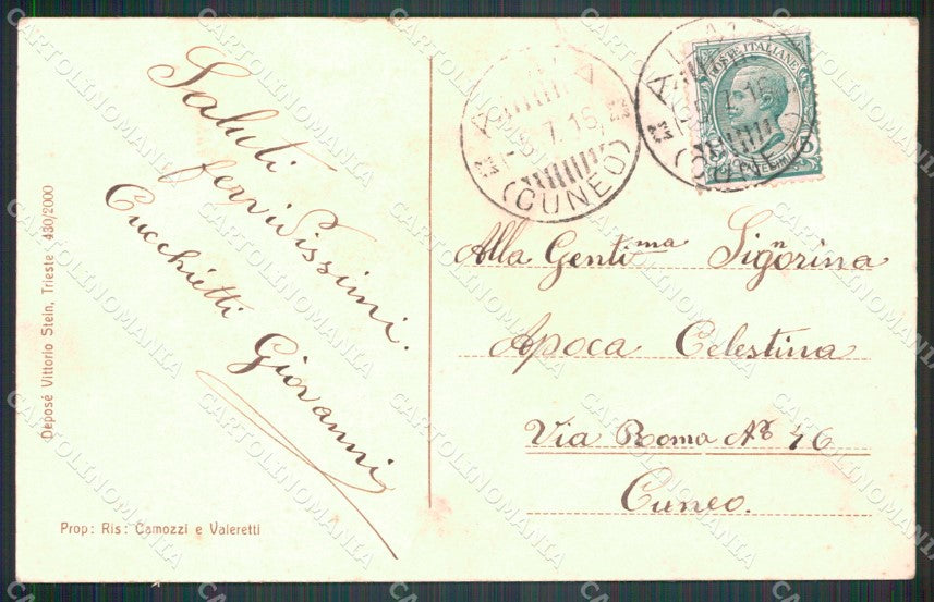 Cuneo Macra Alma PIEGHINA Valle Macra Maira cartolina MT5970 – retro